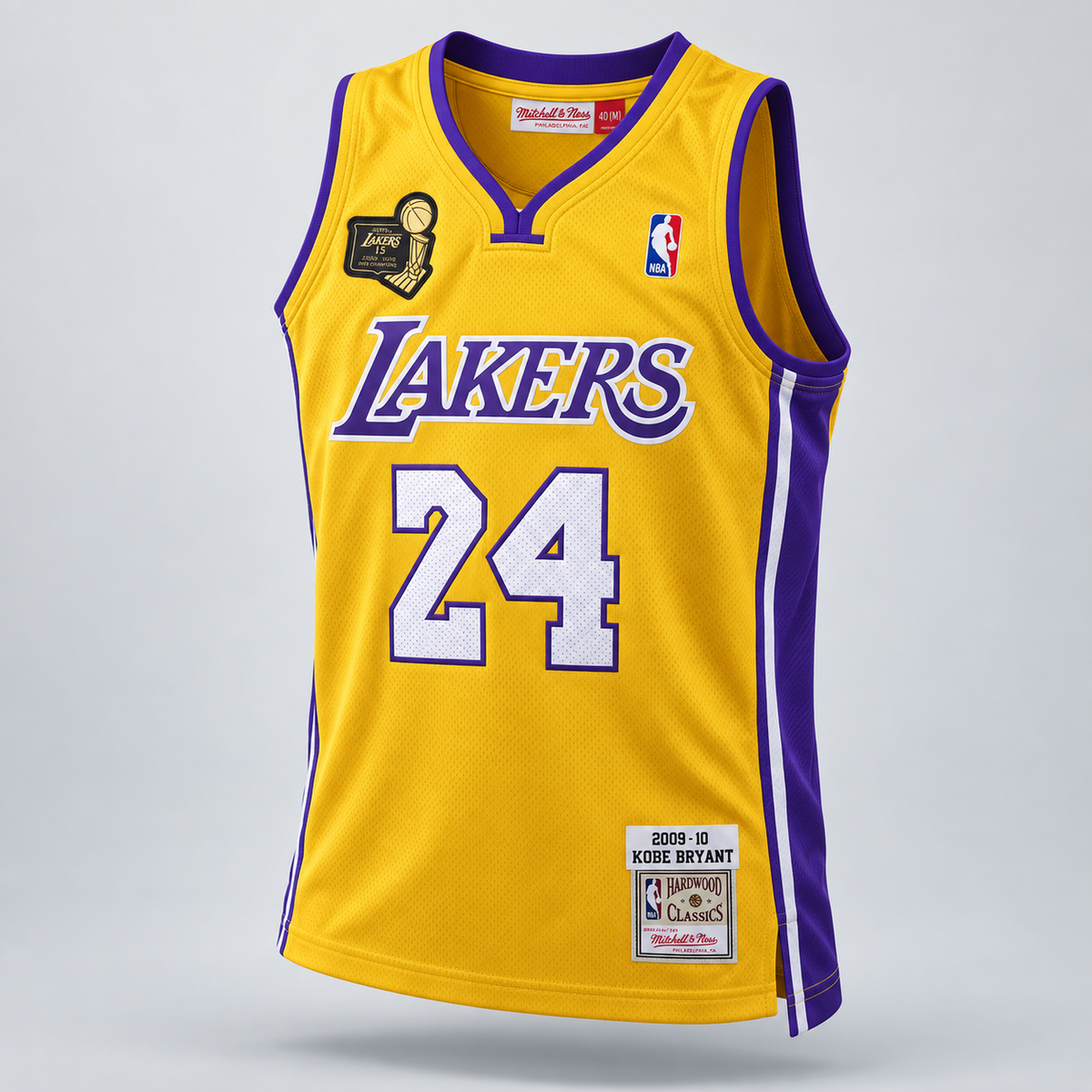 Kobe Bryant #24 Los Angeles Lakers 2009-10 Finals Swingman Basketball Jersey – All Stitched