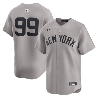 Men's Aaron Judge Gray New York Yankees Road Limited Player Jersey