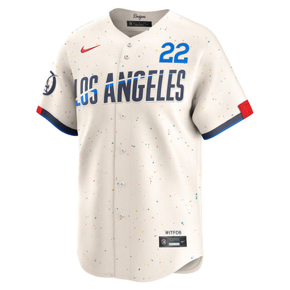 Clayton Kershaw Los Angeles Dodgers City Connect Limited Player Jersey - Cream