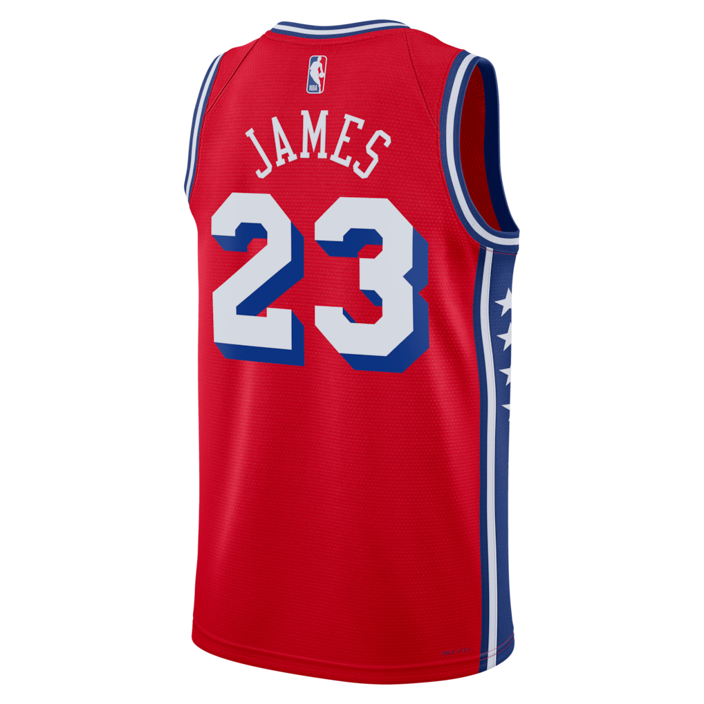Unisex Philadelphia 76ers LeBron James Royal Swingman Jersey - All Stitched